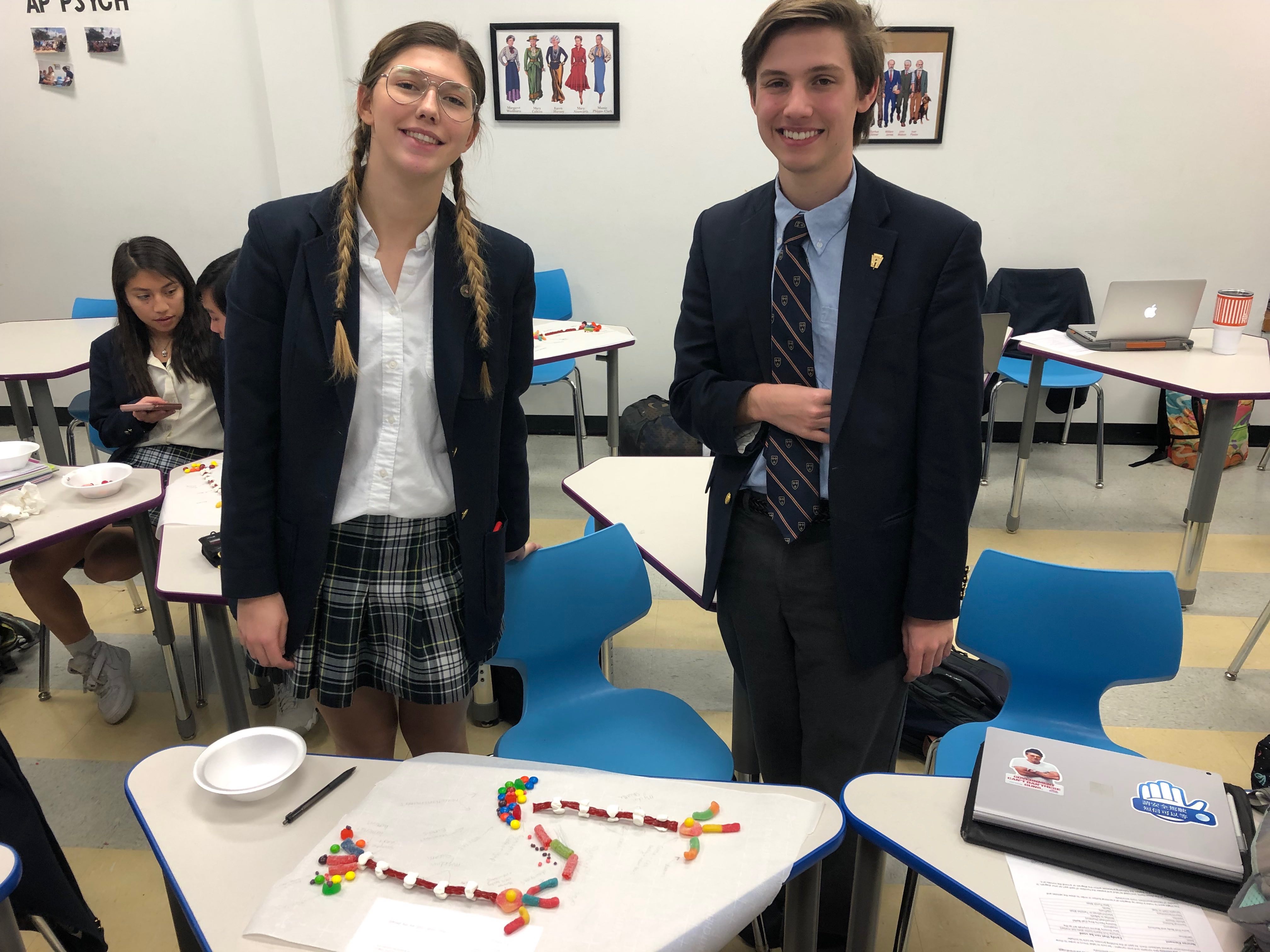 AP Psychology Students Learn Sweet Lesson Building Neurons Out of Candy